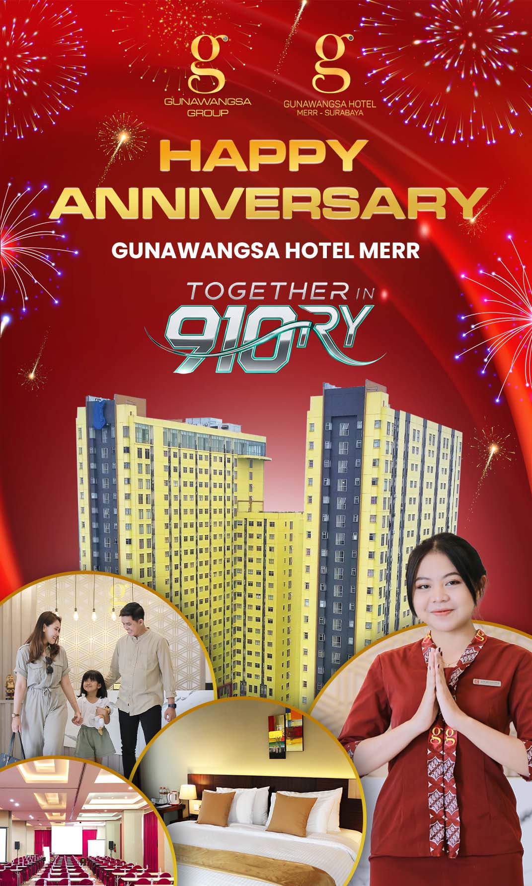 GUNAWANGSA HOTEL MERR CELEBRATES ANNIVERSARY WITH THE SPIRIT OF "TOGETHER IN GLORY"